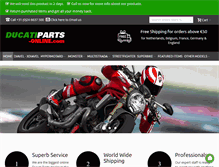 Tablet Screenshot of ducatiparts-online.com